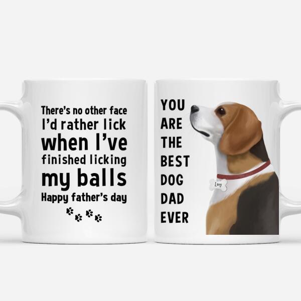 Personalized Beagle Mug - Happy Father's Day To The Best Dog Dad