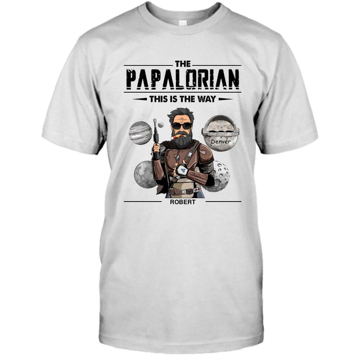 Personalized Dadalorian, Papalorian Custom Shirt - This Is The Way