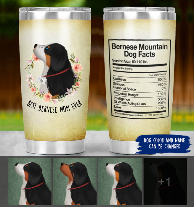 Personalized Bernese Mountain Mom Life Tumbler - Best Bernese Mom Ever