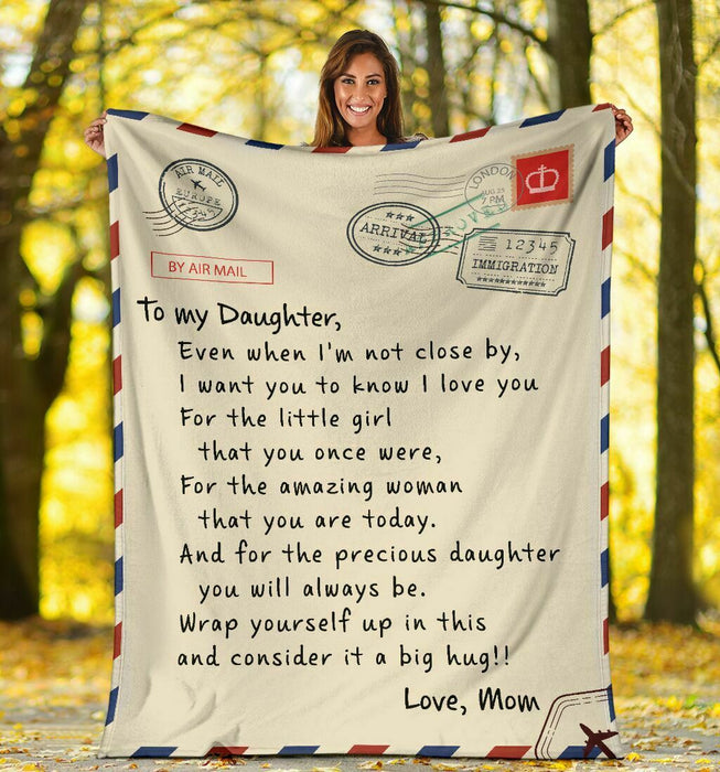 To My Daughter - Message Blanket 03 Fleece Blanket