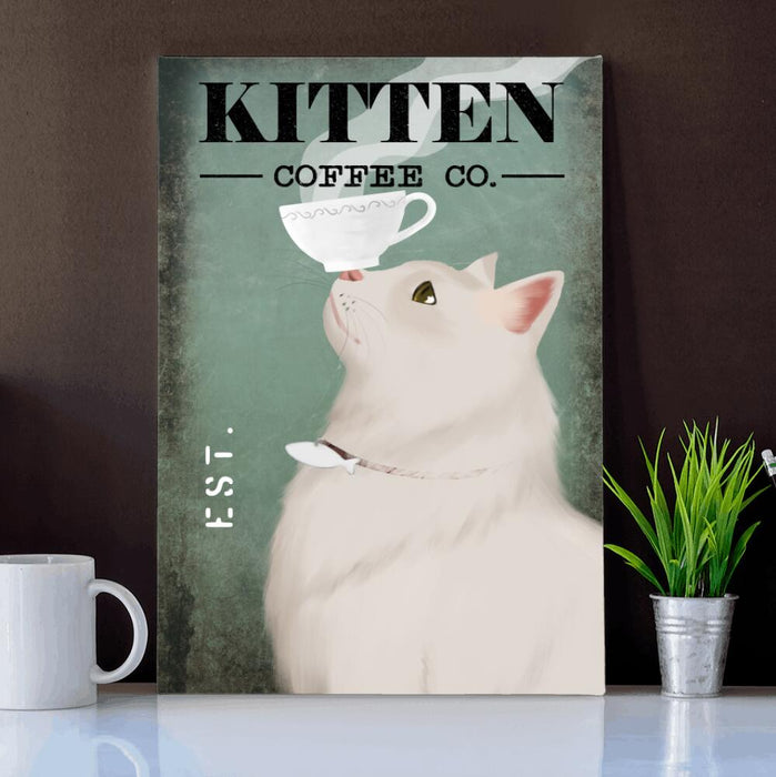 Personalized Fantasy Cat Drink Custom CANPO15/30 Deluxe Portrait Canvas 1.5in Frame Ver 4