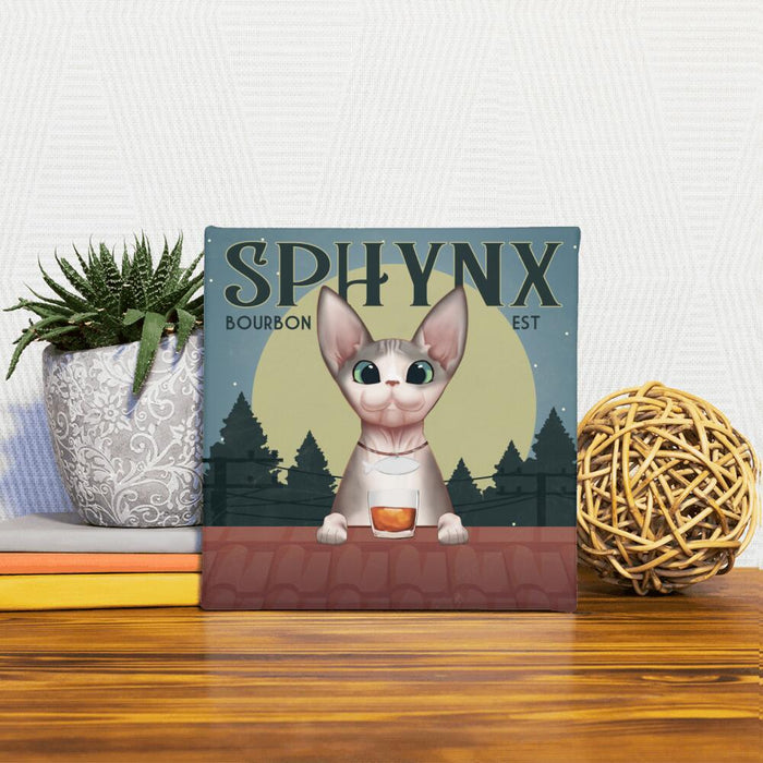 Personalized Fantasy Cat Custom CANSQ15/P1 Deluxe Square Canvas 1.5in Frame