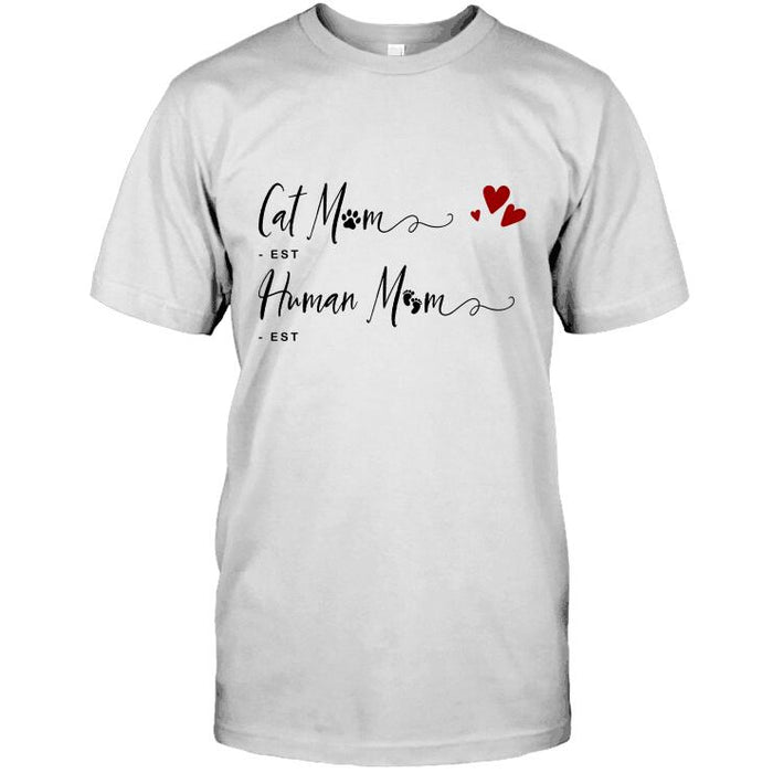 Personalized Cat Custom Shirt - Cat Mom Human Mom