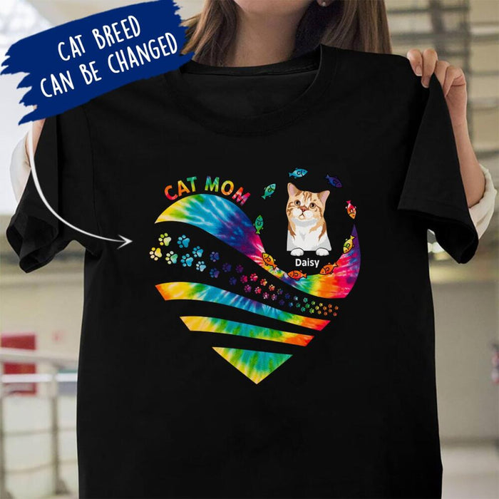 Personalized Cat Mom Custom Shirt Ver 2
