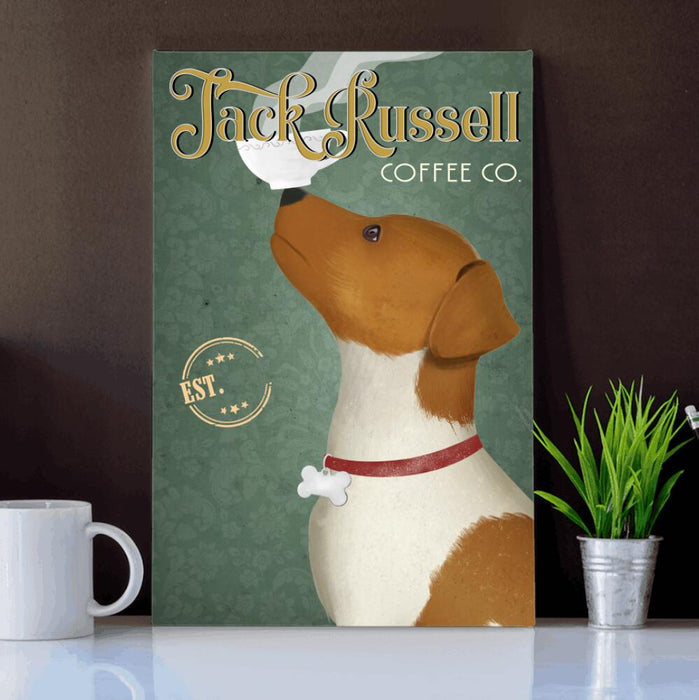 Personalized Jack Russell Drink Custom CANPO15/30 Deluxe Portrait Canvas 1.5in Frame