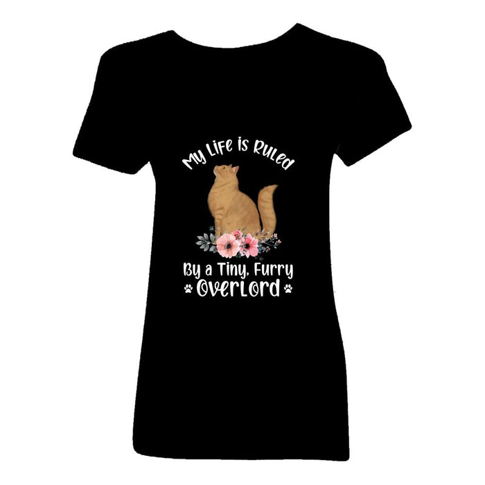 Personalized Cat Custom Shirt - My Life Is Ruled By A Tiny Furry Overlord