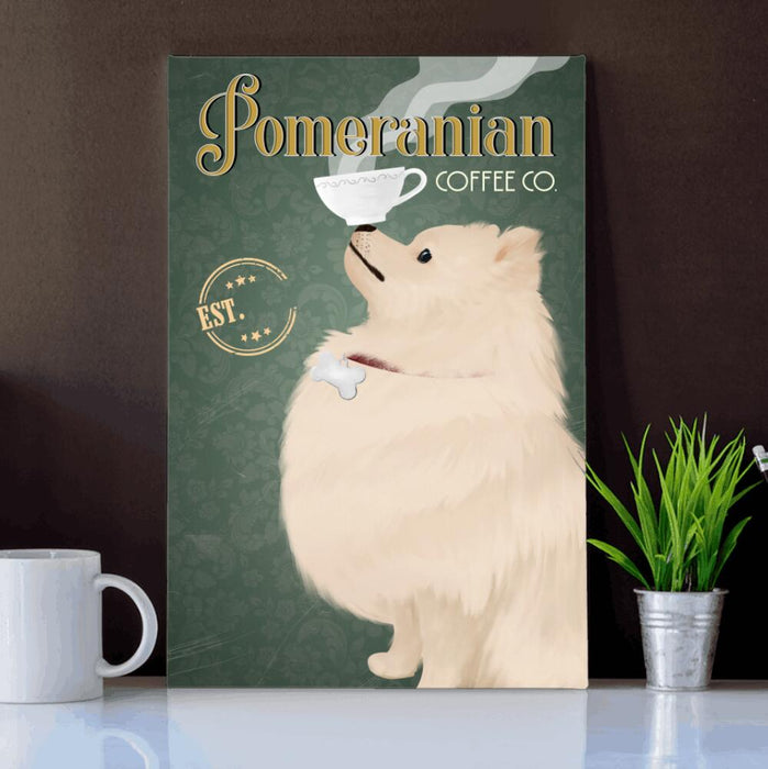 Personalized Pomeranian Drink Custom CANPO15/30 Deluxe Portrait Canvas 1.5in Frame