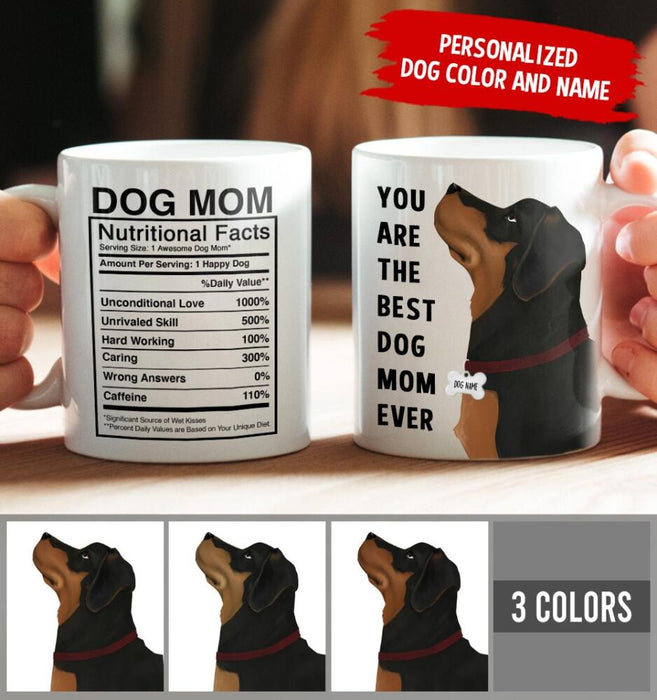 Personalized Rottweiler Mug - You Are The Best Dog Mom (Dog Dad) Ever