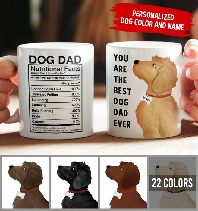 Personalized Doodle Mug - You Are The Best Dog Mom (Dog Dad) Ever