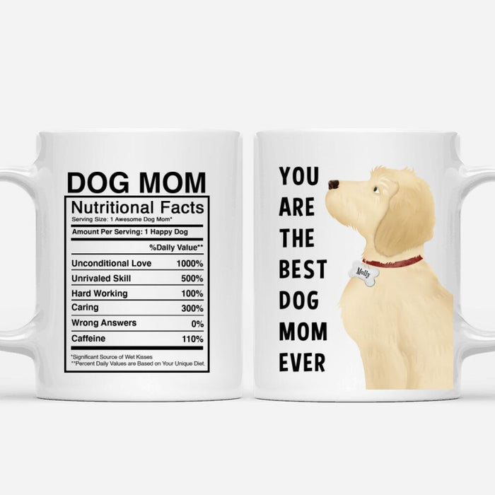 Personalized Doodle Mug - You Are The Best Dog Mom (Dog Dad) Ever