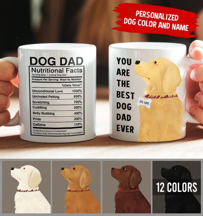 Personalized Golden Retriever Mug - You Are The Best Dog Mom (Dog Dad) Ever