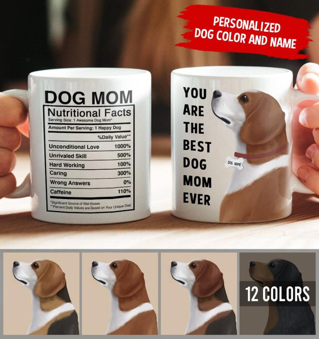 Personalized Beagle Mug - You Are The Best Dog Mom (Dog Dad) Ever