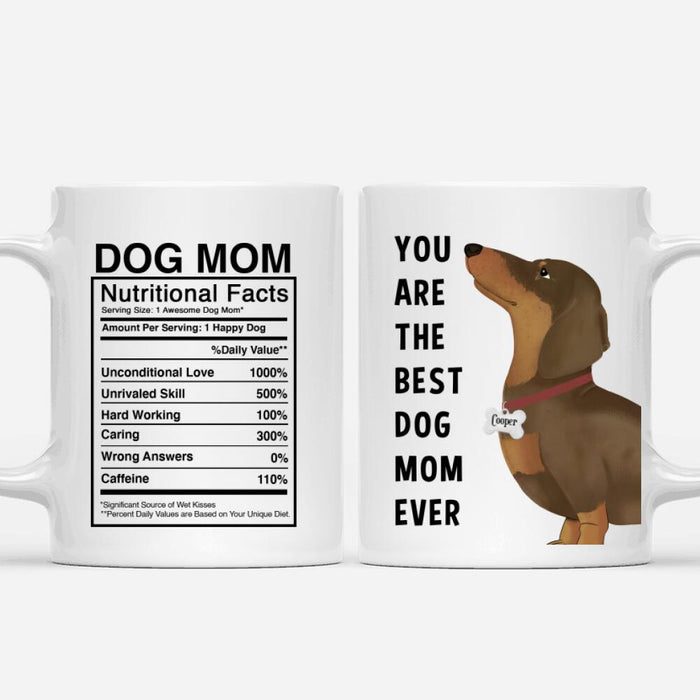 Personalized Dachshunds Mug - You Are The Best Dog Mom (Dog Dad) Ever