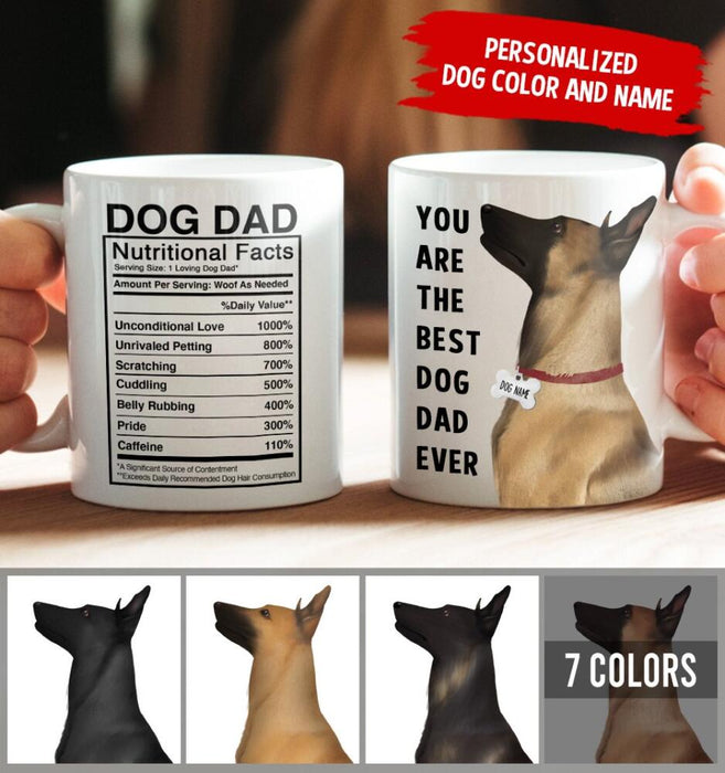 Personalized Belgian Malinois Mug - You Are The Best Dog Mom (Dog Dad) Ever
