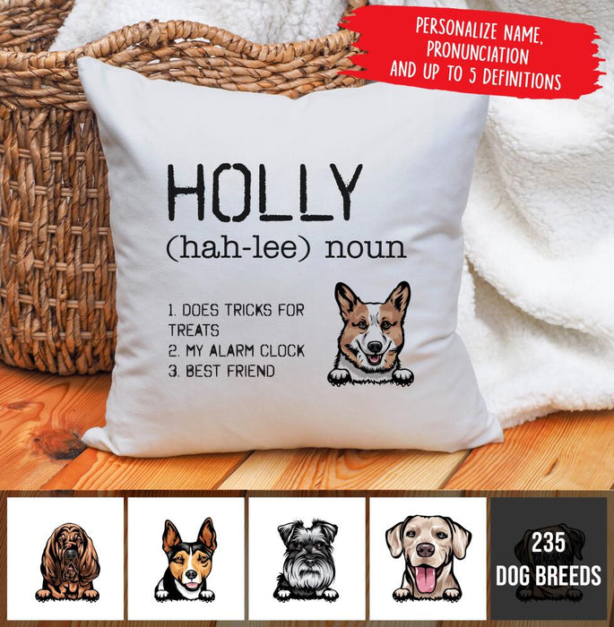 Personalized  Dog Definition Custom Pillow