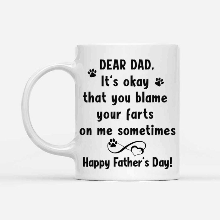 Personalized Pug Mug - Happy Father's Day To The Best Dog Dad