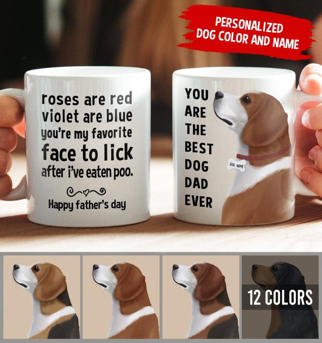Personalized Beagle Mug - Happy Father's Day To The Best Dog Dad