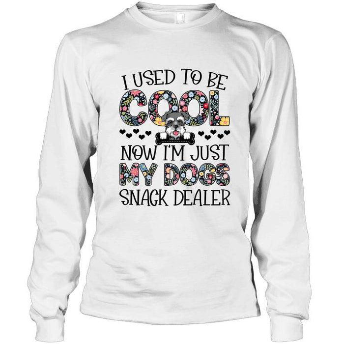 Personalized Dog Custom Shirt - I Used To Be Cool Now I'm Just My Dog Snack Dealer Ver 3