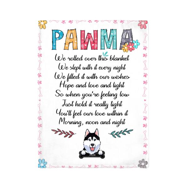 Personalized Dog Custom Fleece Blanket - Pawma