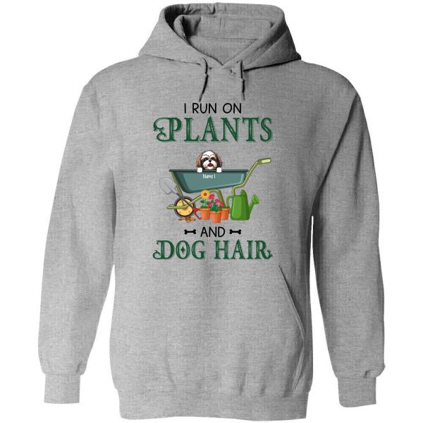 Personalized Dog Custom Shirt - I Run On Plants And Dog Hair