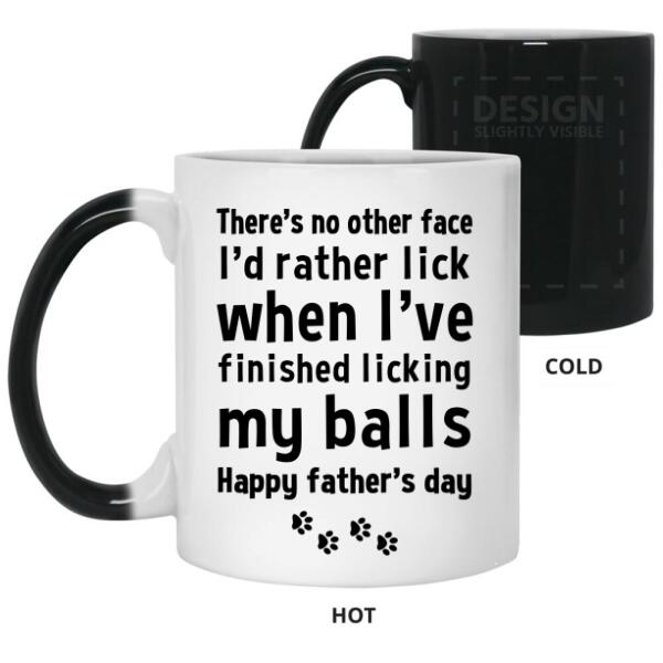 Personalized Doodle Color Changing Mug - Happy Father's Day To The Best Dog Dad