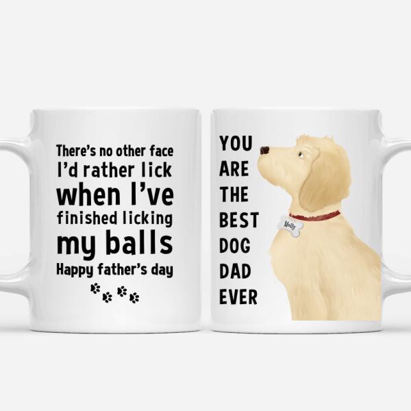 Personalized Doodle Mug - Happy Father's Day To The Best Dog Dad