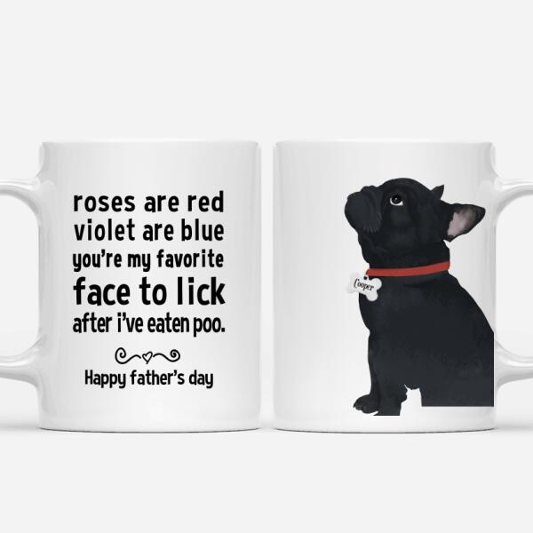 Personalized French Bulldog Mug - Happy Father's Day To The Best Dog Dad