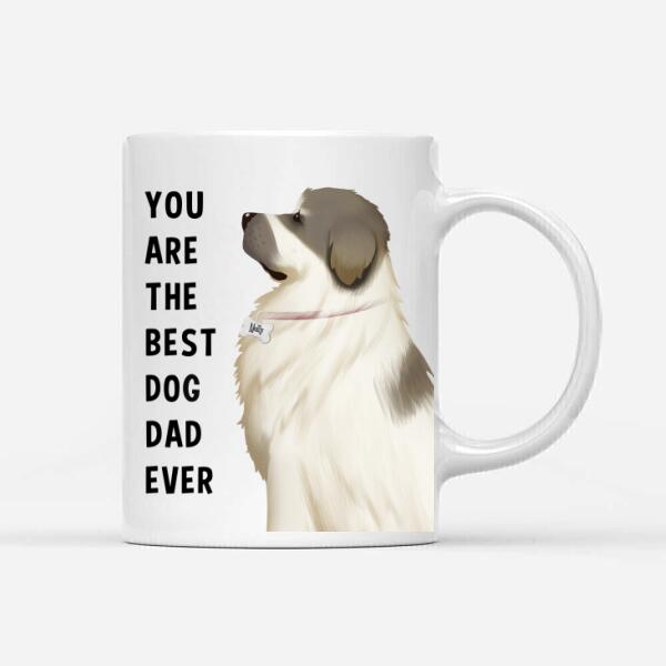 Personalized Great Pyrenees Mug - Happy Father's Day To The Best Dog Dad