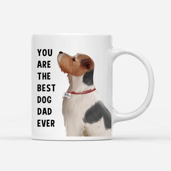Personalized Jack Russell Mug - Happy Father's Day To The Best Dog Dad