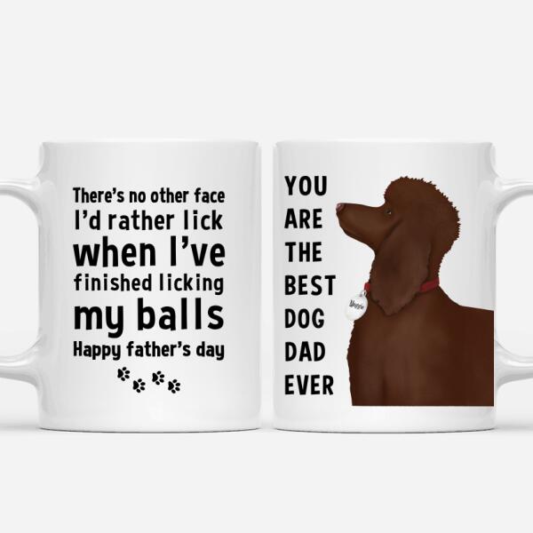 Personalized Poodle Mug - Happy Father's Day To The Best Dog Dad