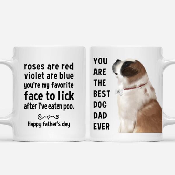 Personalized Saint Bernard Mug - Happy Father's Day To The Best Dog Dad