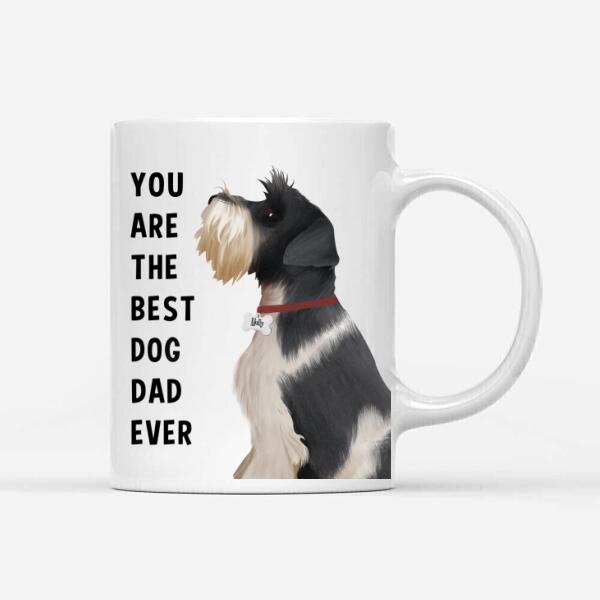 Personalized Schnauzer Mug - Happy Father's Day To The Best Dog Dad