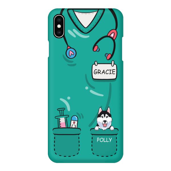 Personalized Nurse And Dog Custom Phone Case