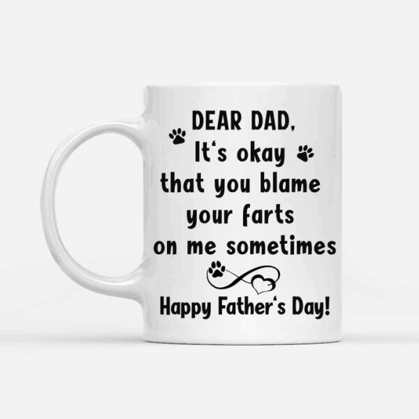Personalized Dog Mug - Happy Father's Day To The Best Dog Dad