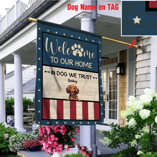 Personalized Dog Breeds Garden Flag / House Flag