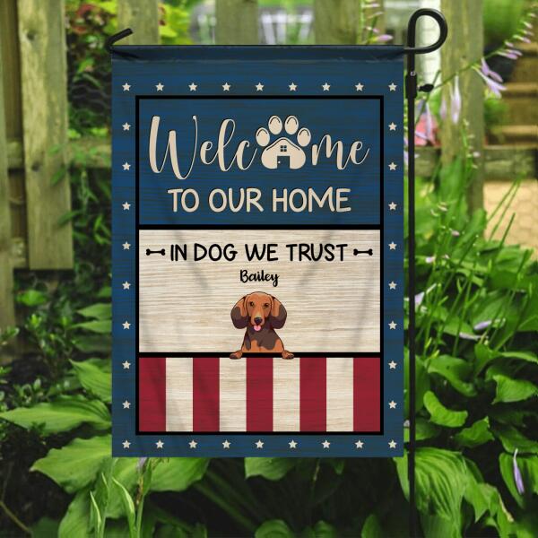 Personalized Dog Breeds Garden Flag / House Flag