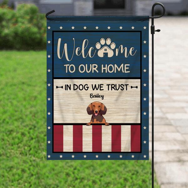 Personalized Dog Breeds Garden Flag / House Flag