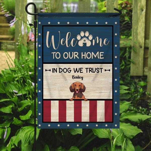 Personalized Dog Breeds Garden Flag / House Flag