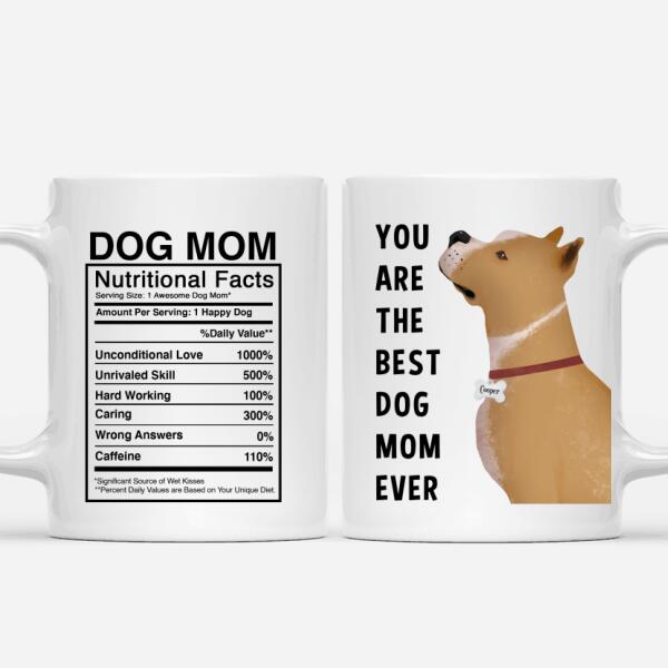 Personalized Pitbull Mug - You Are The Best Dog Mom (Dog Dad) Ever