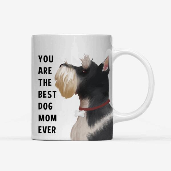 Personalized Schnauzer Custom Mug - You Are The Best Dog Mom Ever