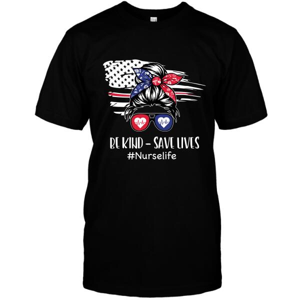 Personalized Nurse America Flag Custom Shirt - 3 Quotes