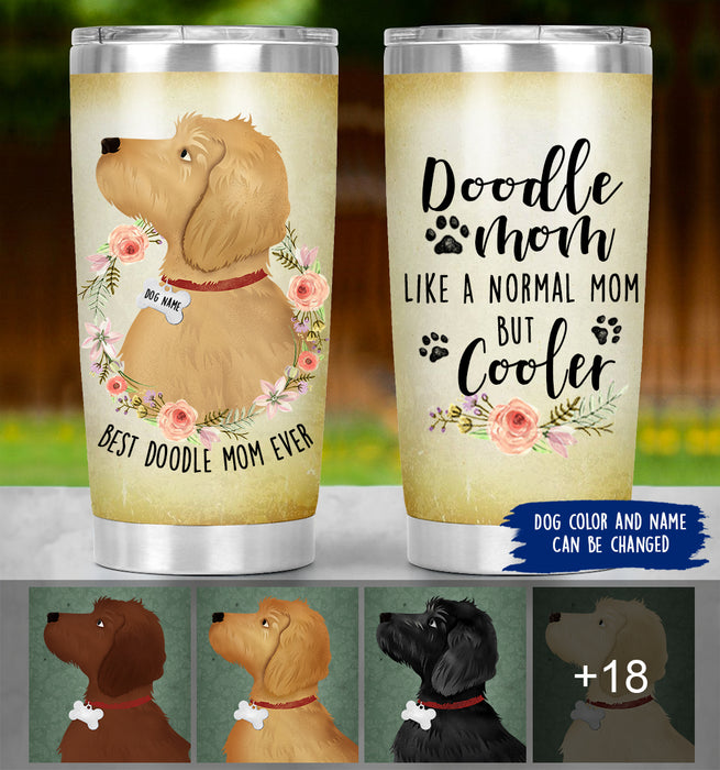 Doodle Mom Tumbler Personalized - Doodle Mom Cooler