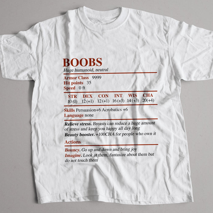 Dnd Boobs Homebrew Shirt