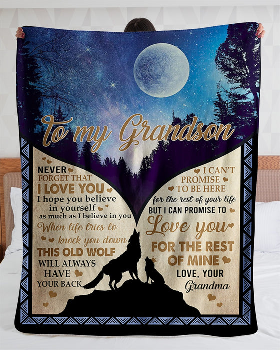 Personalized To My Grandson Fleece Blanket From Grandma I Hope You Beliveve In Yourself Great Customized Blanket For Birthday Christmas Thanksgiving