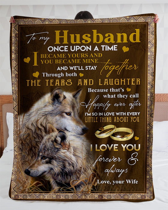 Personalized To My Husband Fleece Blanket From Wife I'M So In Love With Little Thing About You Great Customized Blanket For Birthday Christmas Thanksgiving Anniversary