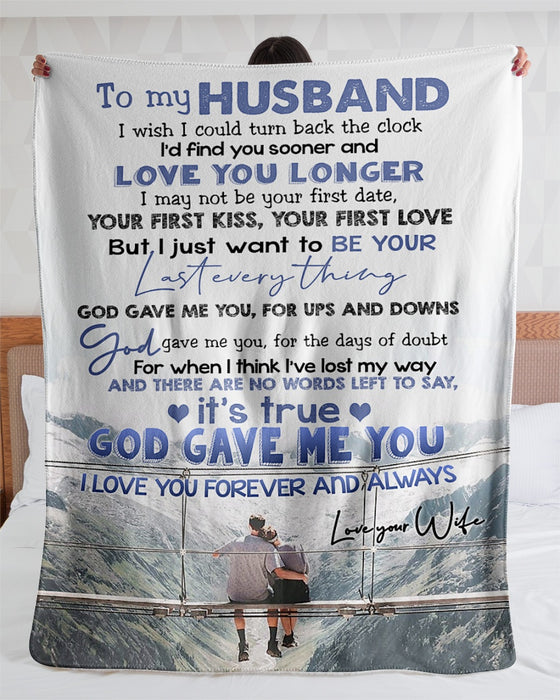 Personalized To My Husband Fleece Blanket From Wife I Wish I Could Turn Back The Clock Great Customized Blanket For Birthday Christmas Thanksgiving Anniversary