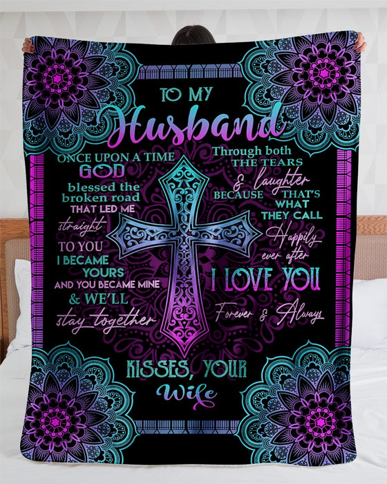 Personalized To My Husband Fleece Blanket From Wife I Became Yours and You Became Me Great Customized Blanket For Birthday Christmas Thanksgiving Anniversary