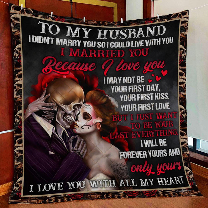 Personalized To My Husband Fleece Blanket From Wife I May Not Be Your First Day Great Customized Blanket For Birthday Christmas Thanksgiving Anniversary