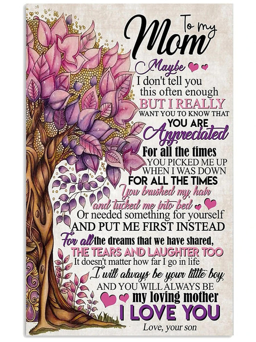 Personalized To My Mom Fleece Blanket From Daughter For All The Times You Picked Me Up When I Was Down Great Customized Gift For Mother's day Birthday Christmas Thanksgiving