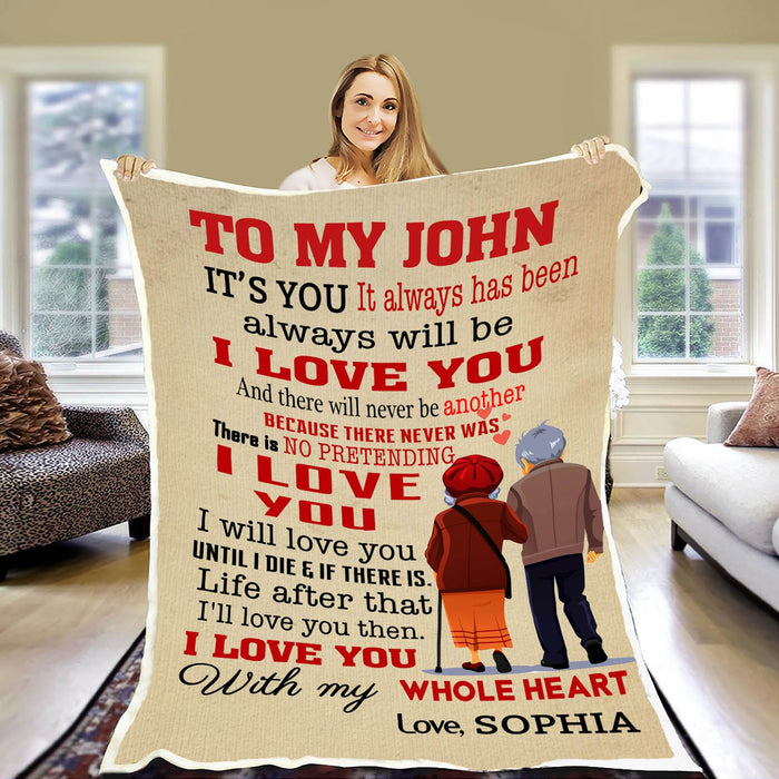 Personalized To My Husband Fleece Blanket From Wife I Will Love You Until I Die Great Customized Blanket Gift For Birthday Christmas Thanksgiving